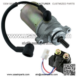 Starter & Relay Solenoid for Yamaha Badger 80 YFM80 1985-1988 1992-2001 Atv New