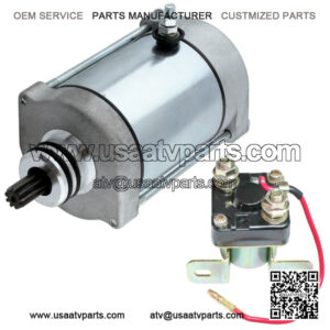 Starter & Relay Solenoid for Polaris Sportsman 600 2003 2004 2005 Atv New
