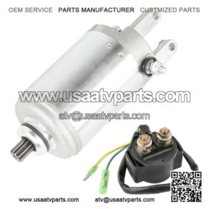 Starter & Solenoid for Honda Atv ATC250ES Big Red ATC250SX 250 ATC250 1985 1986