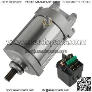 12V Starter with Relay Solenoid for Honda VTR100F Super Hawk 1000 1998 - 2002