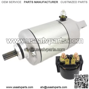 21163-1321 Starter & Relay for KAWASAKI Teryx 750 KRF750 2008-2010 SMU0280 18719 (For: More than one vehicle)