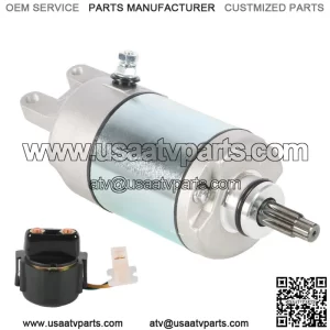 Starter & Relay Solenoid For Honda Fourtrax 300 TRX300 TRX300FW 2X4 4X4 1988-00 (For: Honda)