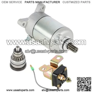 Fit For Polaris Sportsman 500 NEW Starter Drive & Relay Solenoid 1996-2002