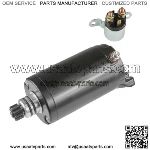 Starter And Relay Solenoid for Bombardier Can-Am Quest 650 / Max 650 2002-2004