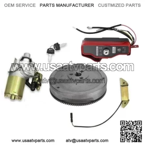 Electric Start Kit Flywheel Starter Motor fits Honda GX340 11HP GX390 13HP