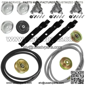 Deck Spindle w/Pulley Blade & Belt for Electrolux/AYP 8188A89 PP16H46 PP1846 46"