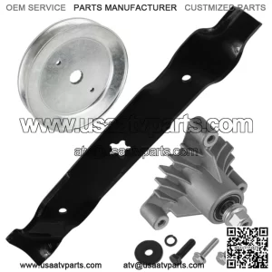 Deck Spindle w/Pulley & Blade for Husqvarna YTH180 YTHK180 YTH2046 46"