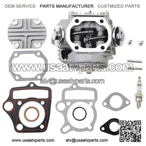 50mm Big Bore Complete Cylinder and Cylinder Head Rebuild Upgrade to 100cc Kit Replacement for GY6 4 Stroke 49cc 50cc 139QMB Engine Chinese ATV Quad Dirt Pit Bike Go Kart
