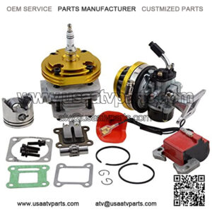 Universal Motorcycle Escape Exhaust Pipe Tip, 51mm Tappered Slip On Exhaust Pipe Kit for for Honda CBR1000 Yamaha R6 Kawasaki Dirt Bike Street Bike Scooter ATV