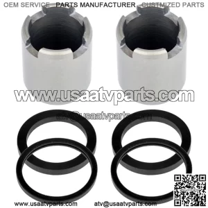 2 Rear Brake Caliper Piston W/Seals For Polaris RZR 1000 2016 2017 2018