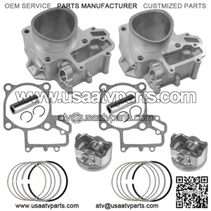 Engine Cylinders & Piston Kit For Kawasaki Brute Force 650 KVF650 HG 4x4i 06-09
