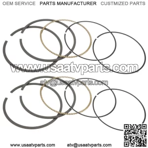 2 Piston Ring Kit for Polaris Sportsman 800 EFI 2005 2006 2007 2008 2009-2014 (For: Polaris Sportsman 800)