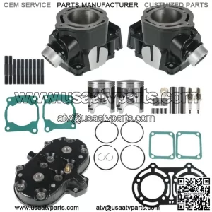 For Yamaha Banshee 350 1987-2006 Cylinder Head Piston Gasket Top End Kit ATV