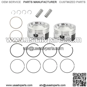 2 Cast Aluminium Cylinder Piston Kit for Polaris Sportsman 800 EFI 2005-2014