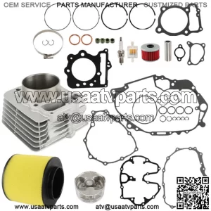 For Honda Trx400ex SporTrax Cylinder 397cc Piston Ring Top End Kit 1999-2008