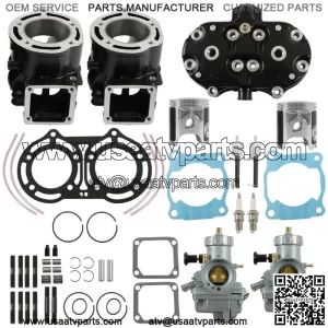 1987-2006 Cylinder Head Piston Gasket Top End Kit for Yamaha Banshee 350