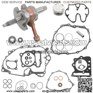 Top Bottom End Engine Rebuild Kit For HONDA TRX 400EX 1999-2004 Crank Piston Kit