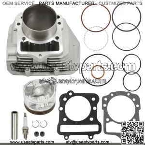 For Kawasaki Bayou 300 KLF300B 2x4 Cast Engine Cylinder Piston Kit 11005-1533