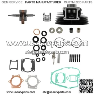 Piston Cylinder Crank Motor Rebuild FOR Yamaha Blaster 200 66 Gasket Seal Kit