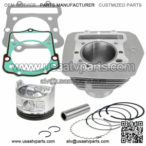 Cast Aluminium Engine Cylinder Piston Kit for Kawasaki Bayou 300 KLF300B 89-2004
