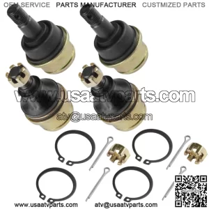 4 Upper and Lower Knuckle Ball Joint Fits Honda TRX350 Rancher 350 2000 - 2006