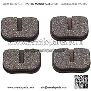 1.1x0.7x0.19'' Disc Brake Caliper Pads, PRO BAT, Fits 49cc Mini Kids PIT Quad Dirt Pocket Bike ATV Buggy, 4 PACK