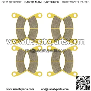 Front & Rear Brake Pads Fits for Polaris RZR XP 1000 EPS 2014 2015 2016 2017 2018 2019 2020 2021 2022 Replace 1911228/1912508/2205949 (4 Sets)