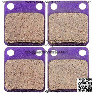 Brake Pads For Suzuki Eiger 400 2002-2007 for Honda ATC250R 1981-1982, 2 Sets Front and Rear Brake Pads