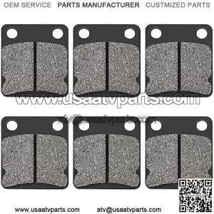 Brake Pads for Yamaha Grizzly 400 450 YFM400 YFM450 Wolverine Kodiak Big Bear YFZ350 Kodiak 1995-2009 1999-2006 2000-2012 2007-20133PCS