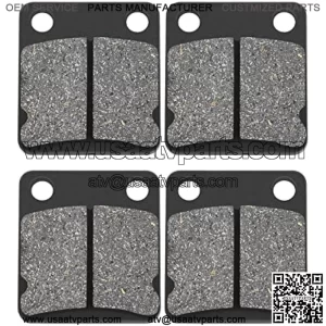 Front and Rear Brake Pads for Yamaha Grizzly 400 450 YFM250 YFM350 YFM400 YFM450 Wolverine Kodiak Big Bear YFZ350 YFZ350 YFZ450 Warrior Banshee 1995-2014
