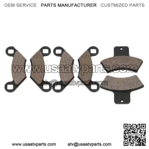 Front + Rear Organic Brake Pads 2000 Polaris Magnum 325 4x4 Set Full Kit  zz (For: Polaris)