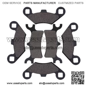 Front Rear Brake Pads for Polaris Sportsman 500 HO 4X4 2003-2009 ATV (For: Polaris)
