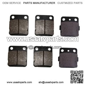Front Rear Brake Pads Yamaha Warrior Banshee 350 ATV 6 Pcs