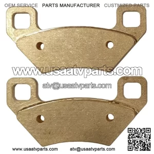 Solid Brass Brake Pads BP-DBK for Honda TRX Front Disc Brake Conversion (For: Honda)