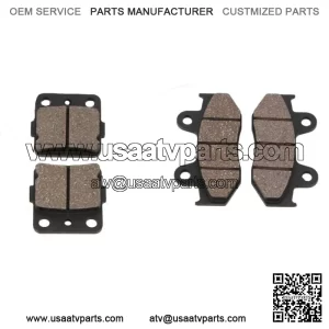 Front + Rear Organic Brake Pads 1985 Honda ATC350X Set Full Kit  Complete yr (For: Honda)