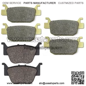 For Honda Rincon 680 Front Rear Brake Pad TRX680FA FA5 TRX680FGA 4x4 2006-2023 (For: Honda)