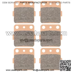 Front & Rear Brake Pads for Yamaha Raptor 660 (2001-2005) & Banshee 350 (1987-2006)