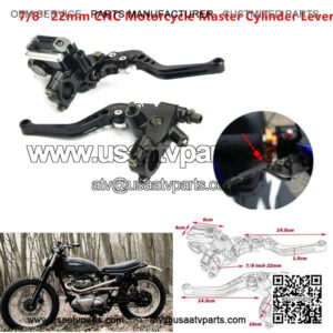7/8" Handle bar CNC Universal Motorcycle ATVs Brake Clutch Master Cylinder Lever