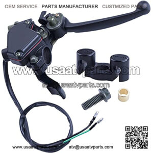 7/8'' Thumb Throttle with Dual Brake Lever Assy Compatible with 50cc 90cc 150cc 250cc ATV Quad Roketa Taotao Sunl Kazuma