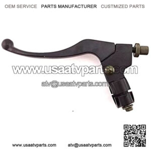 Black Alloy 7/8'' 22mm Mini Moto Left Handle Brake Lever Perch Assembly For 47cc 49cc Dirt Bike ATV 97cc Scooter Moped