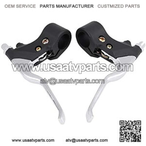 Brake Handle Levers 22mm 7/8in Universal Bicycle Handlebar Brake Levers Aluminum 1 Pair Left and Right Brake Levers for 47cc 49cc Mini Pocket Dirt Bike ATV