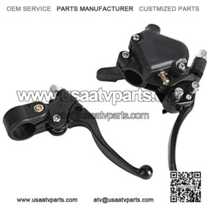 Motorcycle Brake Lever, Pair of 22mm Motorcycle Left Right Thumb Brake Lever Throttle Brake Lever for Mini Moto Quad Pit Bike ATV