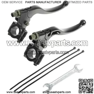 Clutch Lever,Bike Brake Levers,Car Accessories 7/8" 22mm Left and Right Universal Clutch Brake Handle Levers Perch,Compatible with CRF50 XR50 Dirt Bike Motor Motocross Motorcycle