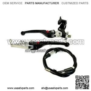 Adjustable F4 Black Pair Kit Folding Brake Clutch Levers Hot Start TRX 450R