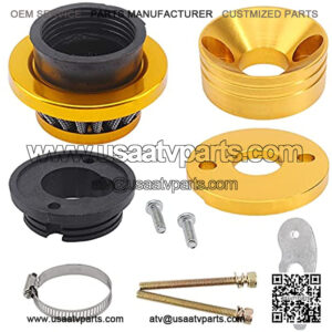 42mm 43mm 44mm Golden Air filter Adapter Velocity Stack for 33cc 43cc 47cc 49cc 50cc 52cc Minimoto 2-stroke Dirt Mini Pocket Bike Kids ATV Go Kart Goped Blad Gas Powered Scooter Motovox MVS10