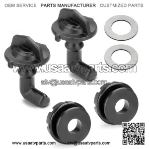 2PCS Hood Latch Toggles with Grommets Washers Kit for Polaris RZR 570 800 900 2010-2022 Replaces 7081500