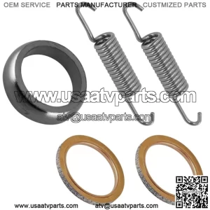 Exhaust Pipe Muffler Gaskets w/Spring for Yamaha 3YF-14613-01-00 5Y1-14613-00-00
