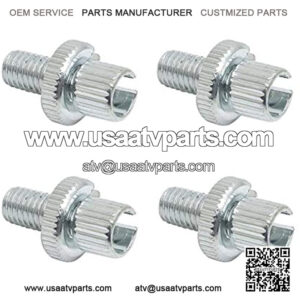 AUTOVIC Clucth Brake Cable Adjuster For Honda Yamaha Kawasaki Suzuki ATV Motorcycle 8mm Universal Cable Adjuster Nut Bolts(Silver)