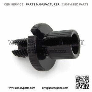 Universal Black Metric Cable Adjuster - 8mm M8 - Motorcycle ATV - Clutch Brake