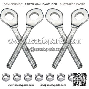 0.4" Chain Axle Adjuster, Mellbree 4Pcs 13mm Aperture Dirt Bike Chain Accessories Compatible with TAOTAO 50cc 70cc 90cc 110cc 125cc 250cc ATV Quad Dirt Bike Chain Tensioner